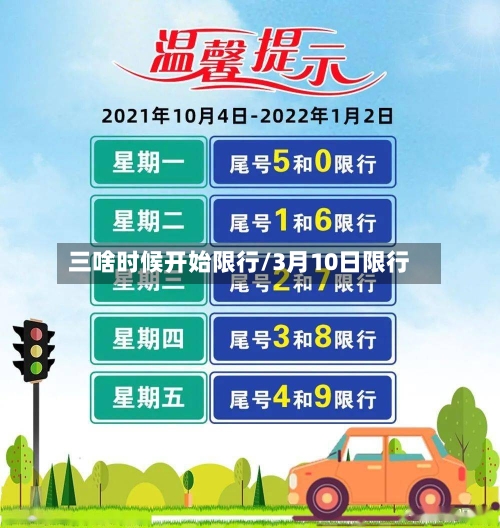 三啥时候开始限行/3月10日限行
