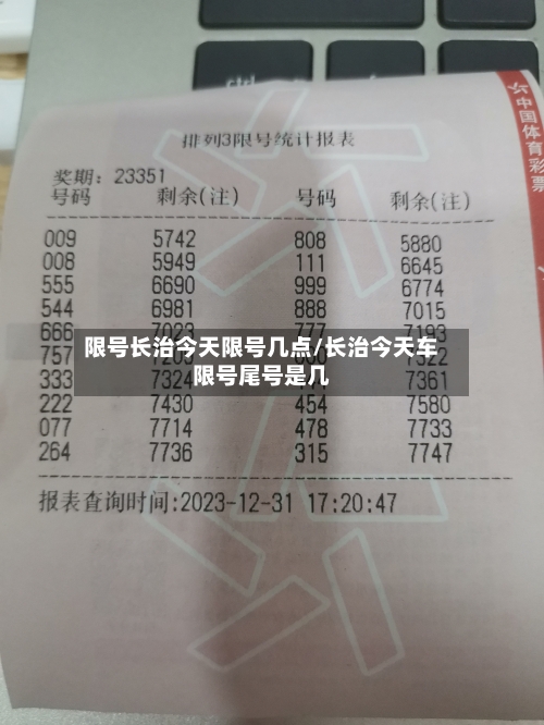 限号长治今天限号几点/长治今天车限号尾号是几-第3张图片