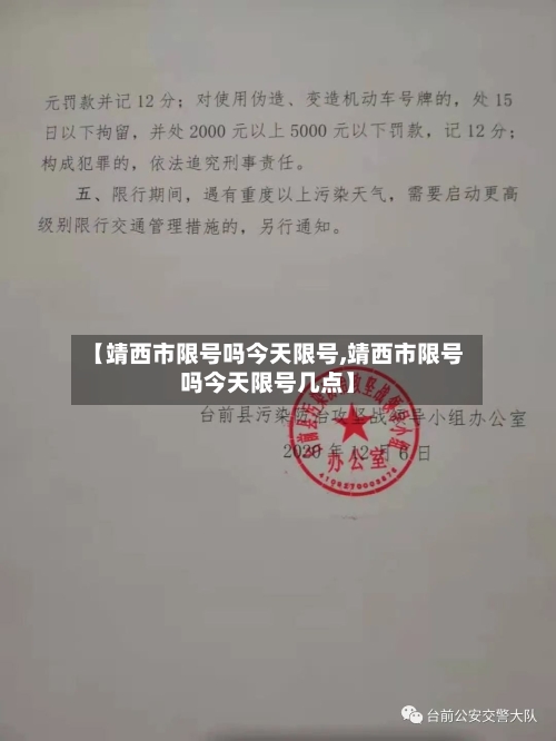 【靖西市限号吗今天限号,靖西市限号吗今天限号几点】-第2张图片