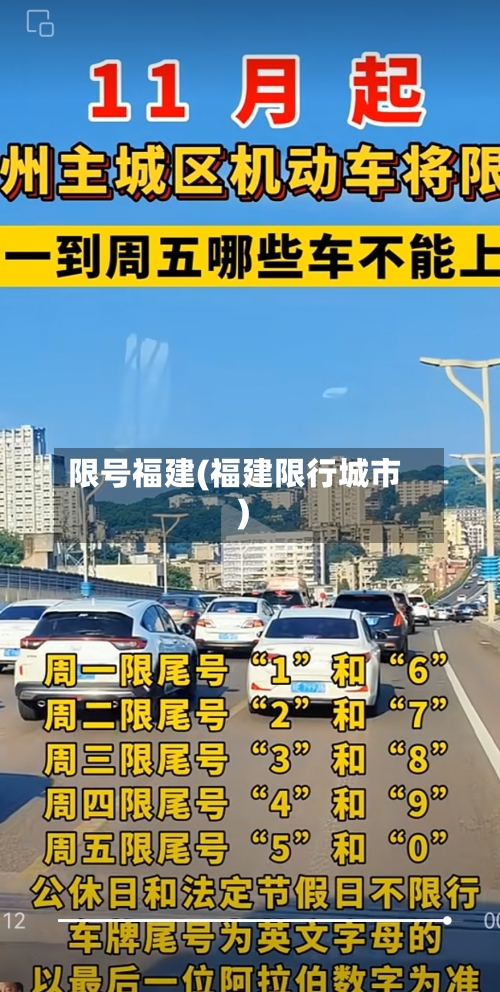 限号福建(福建限行城市)