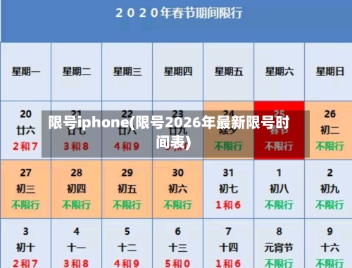 限号iphone(限号2026年最新限号时间表)-第3张图片