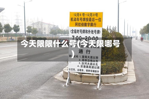 今天限限什么号(今天限哪号)