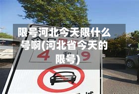限号河北今天限什么号啊(河北省今天的限号)