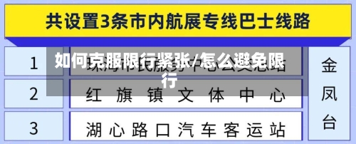 如何克服限行紧张/怎么避免限行
