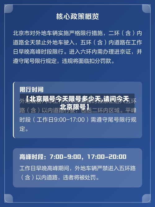 【北京限号今天限号多少天,请问今天北京限号】-第3张图片