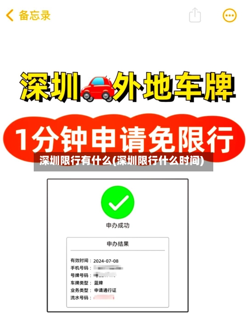 深圳限行有什么(深圳限行什么时间)-第2张图片