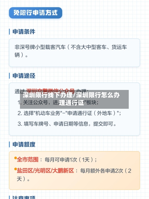 深圳限行线下办理/深圳限行怎么办理通行证