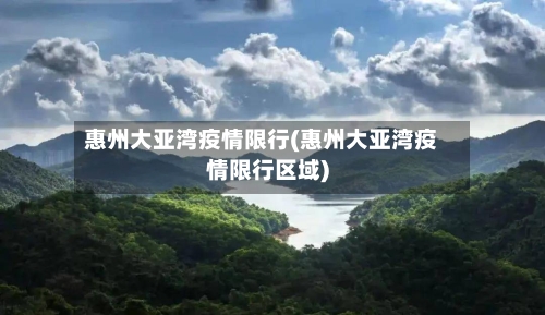 惠州大亚湾疫情限行(惠州大亚湾疫情限行区域)-第3张图片