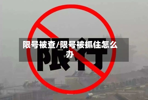 限号被查/限号被抓住怎么办-第3张图片