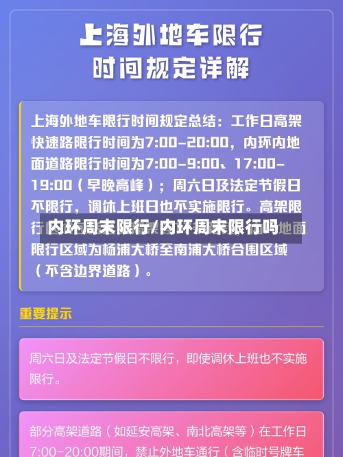 内环周末限行/内环周末限行吗