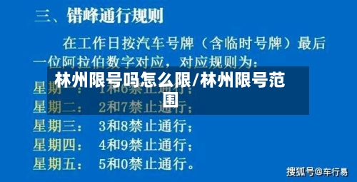 林州限号吗怎么限/林州限号范围