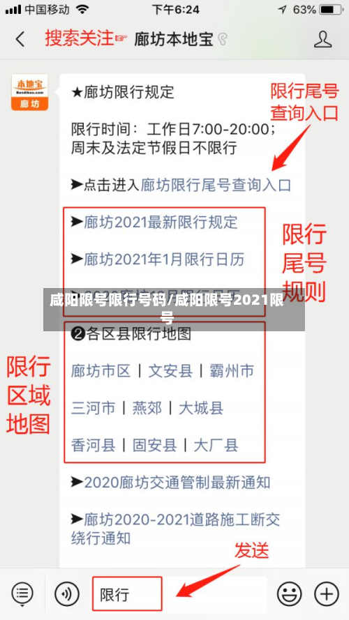 咸阳限号限行号码/咸阳限号2021限号
