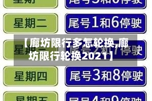 【廊坊限行多怎轮换,廊坊限行轮换2021】-第3张图片