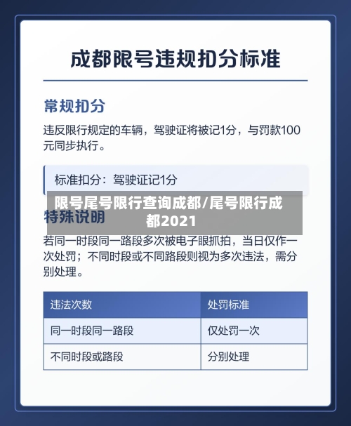 限号尾号限行查询成都/尾号限行成都2021-第3张图片