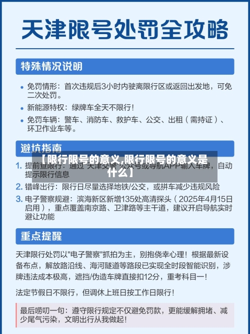 【限行限号的意义,限行限号的意义是什么】-第2张图片