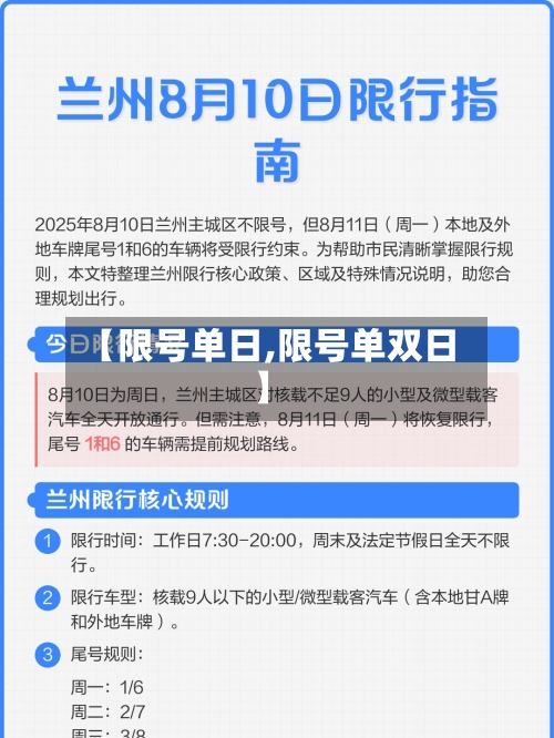 【限号单日,限号单双日】-第3张图片