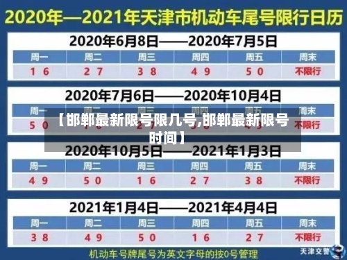 【邯郸最新限号限几号,邯郸最新限号时间】-第2张图片