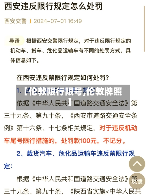 【伦敦限行限号,伦敦牌照】-第2张图片