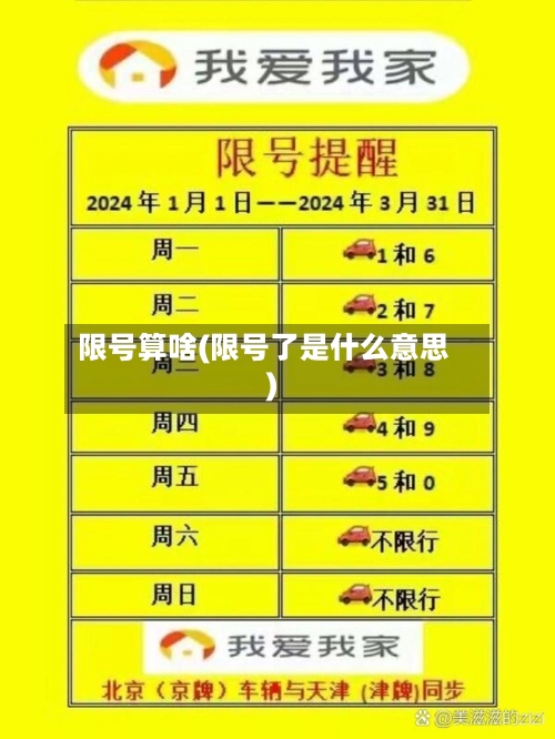 限号算啥(限号了是什么意思)