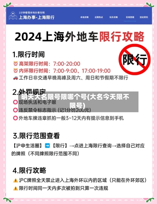 明天大名限号限哪个号(大名今天限不限号)