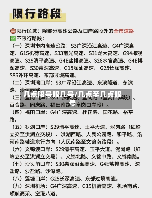 几点限号限几号/几点至几点限号-第2张图片