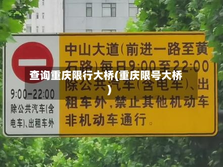 查询重庆限行大桥(重庆限号大桥)-第3张图片