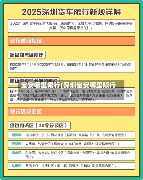 宝安哪里限行(深圳宝安哪里限行)-第2张图片