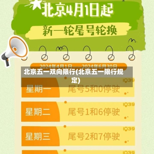 北京五一双向限行(北京五一限行规定)-第3张图片