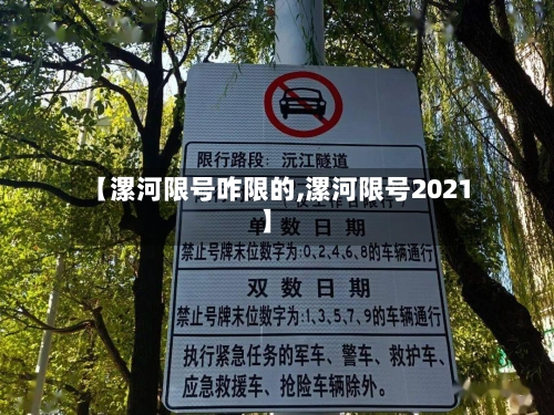 【漯河限号咋限的,漯河限号2021】-第2张图片