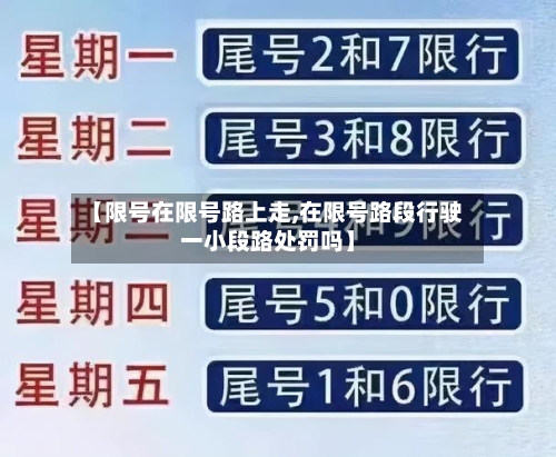 【限号在限号路上走,在限号路段行驶一小段路处罚吗】
