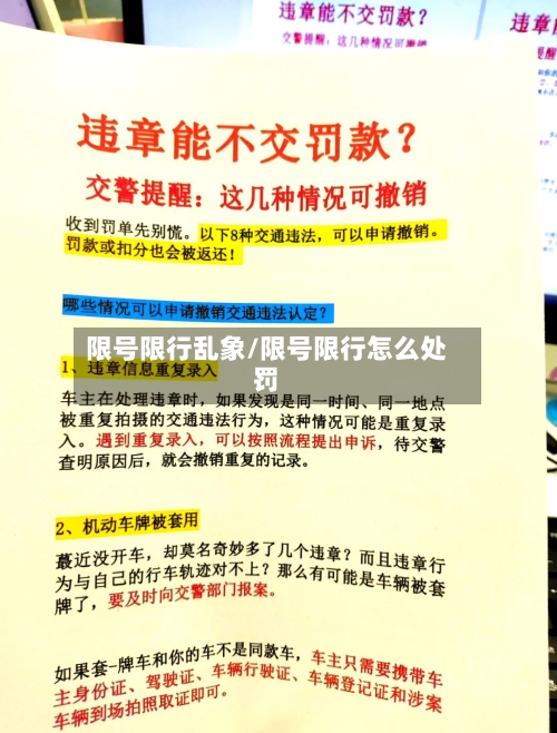 限号限行乱象/限号限行怎么处罚-第2张图片