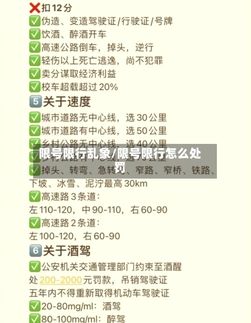 限号限行乱象/限号限行怎么处罚-第3张图片