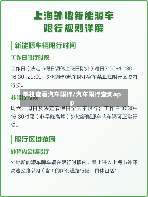 手机查看汽车限行/汽车限行查询app
