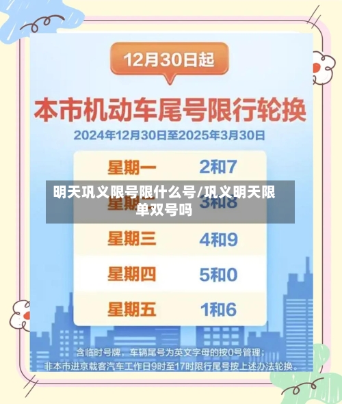明天巩义限号限什么号/巩义明天限单双号吗