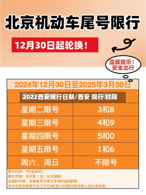 2022西安限行日期/西安 限行 时间