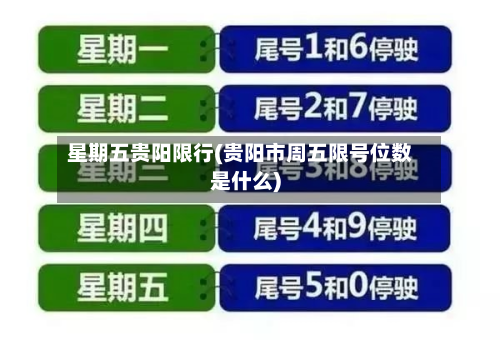 星期五贵阳限行(贵阳市周五限号位数是什么)-第2张图片