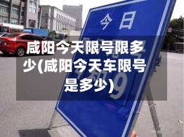 咸阳今天限号限多少(咸阳今天车限号是多少)-第2张图片
