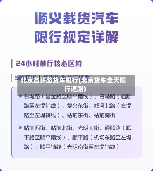 北京各环路货车限行(北京货车全天限行道路)-第2张图片