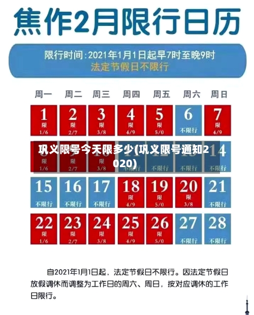 巩义限号今天限多少(巩义限号通知2020)