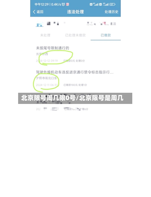 北京限号周几限0号/北京限号是周几-第3张图片