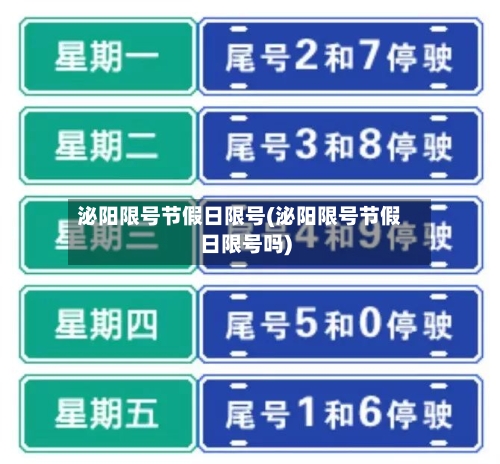 泌阳限号节假日限号(泌阳限号节假日限号吗)-第2张图片