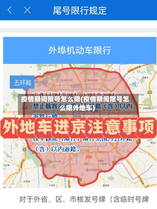 疫情期间限号怎么限(疫情期间限号怎么限外地车)-第2张图片