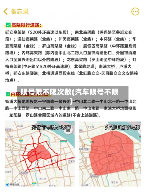 限号限不限次数(汽车限号不限)