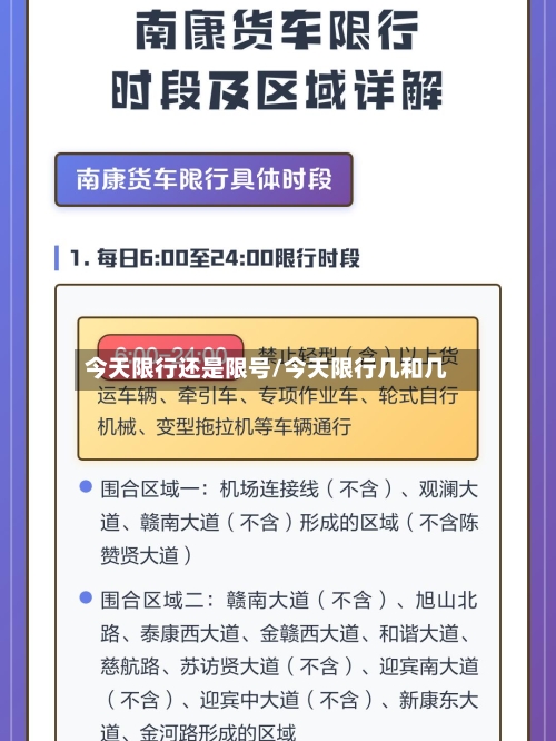 今天限行还是限号/今天限行几和几