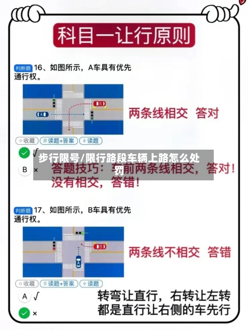 步行限号/限行路段车辆上路怎么处罚