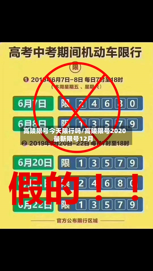 高陵限号今天限行吗/高陵限号2020最新限号12月-第2张图片