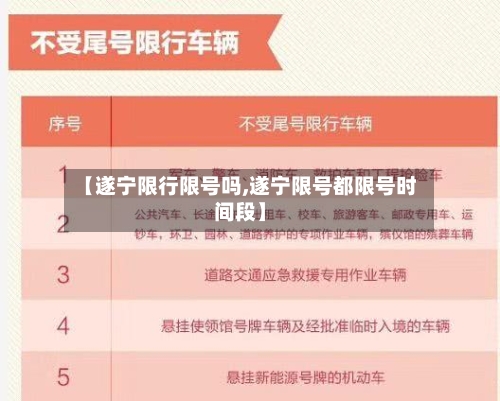 【遂宁限行限号吗,遂宁限号都限号时间段】-第3张图片