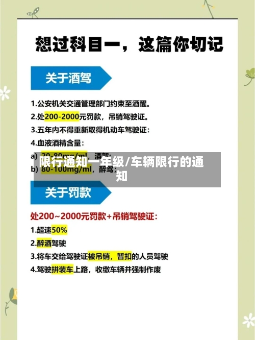 限行通知一年级/车辆限行的通知-第2张图片