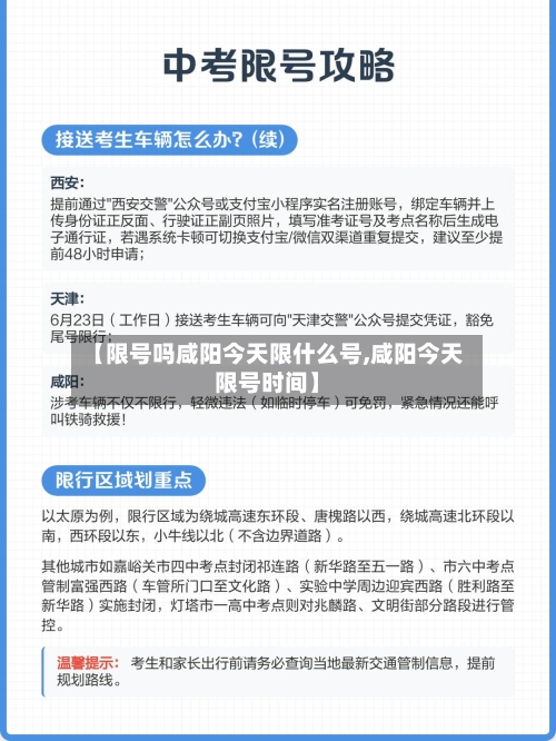 【限号吗咸阳今天限什么号,咸阳今天限号时间】
