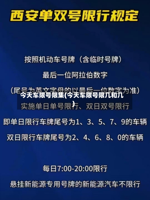 今天车限号限集(今天车限号限几和几)-第2张图片